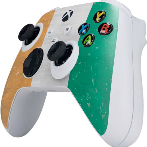 Ivory Coast Flag Distressed Xbox Series S Controller Skin